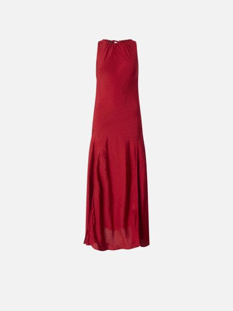 PINKO LONG VISCOSE JACQUARD DRESS