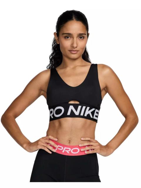 Nike Women's Pro Indy Plunge SP25 Med-Support Padded Sports Bra -Black