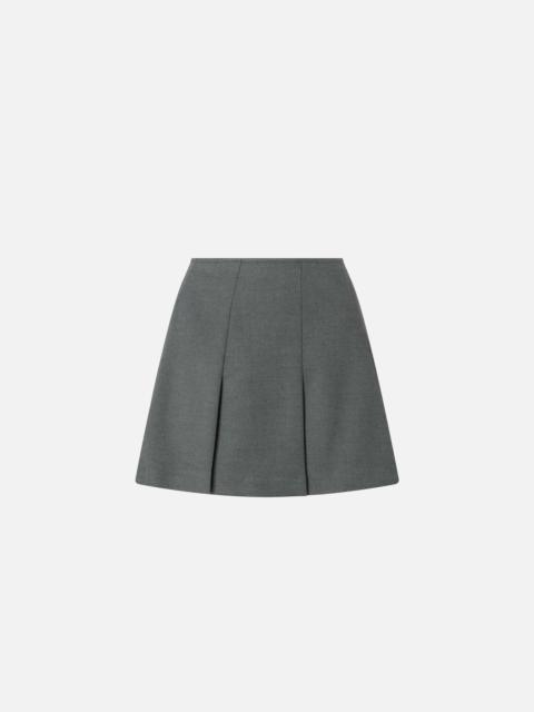 PINKO PLEATED WOOL-BLEND MINI SKIRT