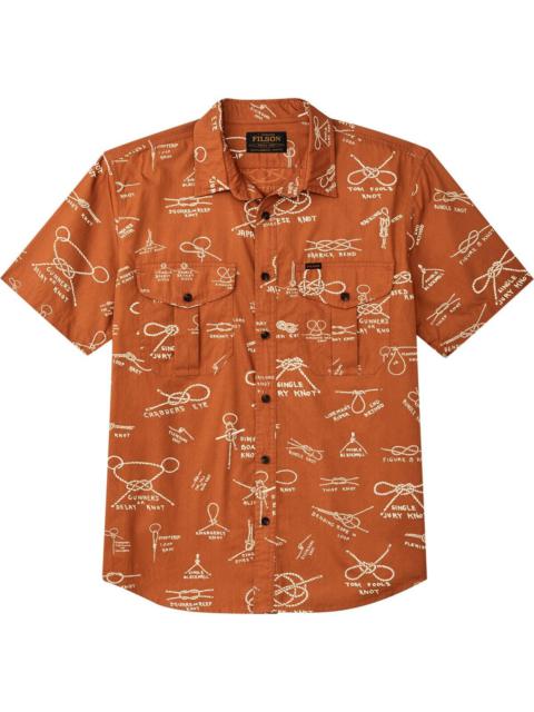 FILSON Washed Short-Sleeve Feather Cloth Shirt - Men's