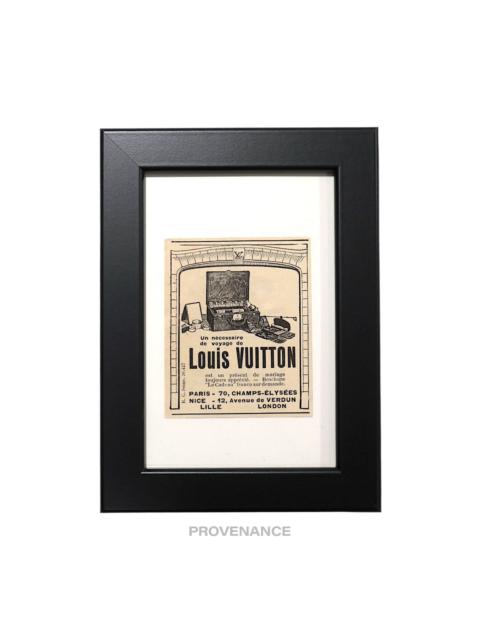 Louis Vuitton Antique Vintage Newsprint Ad - Travel Kit