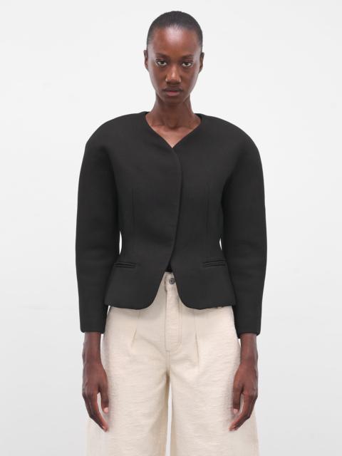 JACQUEMUS Black Mini Ovalo Jacket