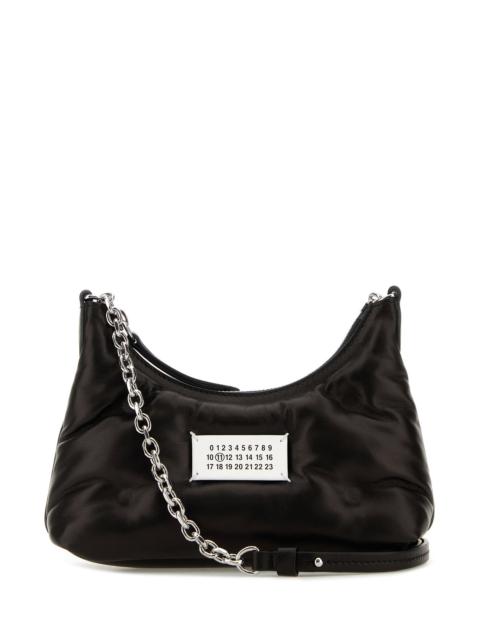 Maison Margiela Black nappa leather micro Glam Slam Hobo shoulder bag