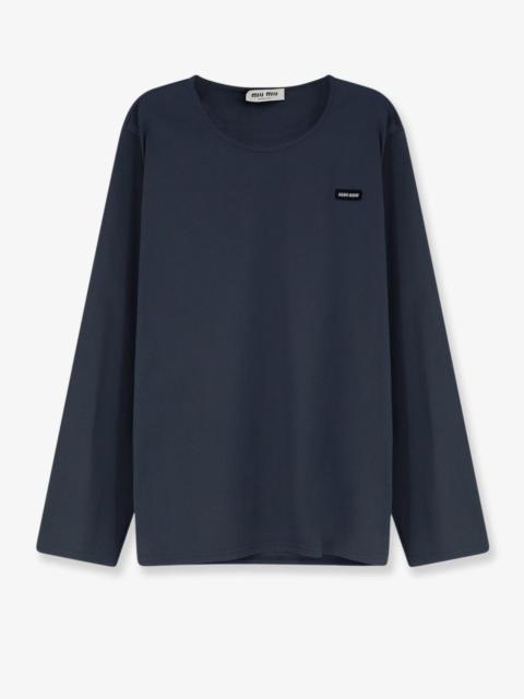 Miu Miu Miu Miu Stretch poplin top (IT 42)