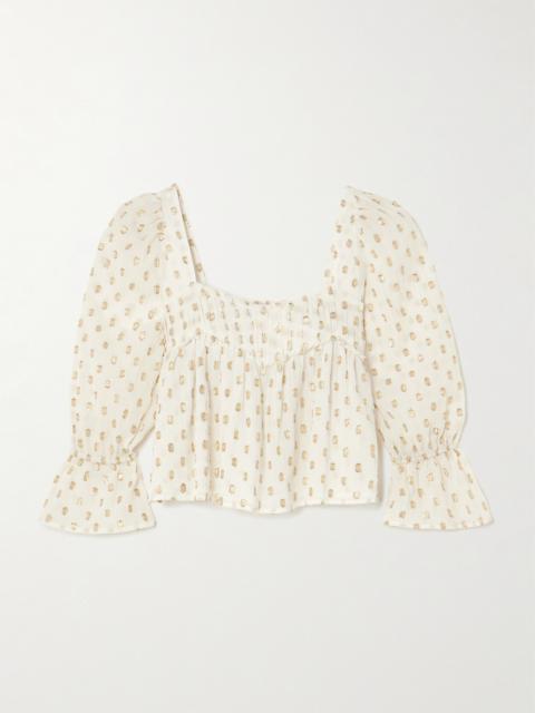 ALIX OF BOHEMIA Pryia Fil Coupé Gauze Blouse