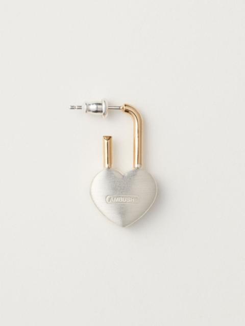 Ambush SMALL HEART PADLOCK EARRING