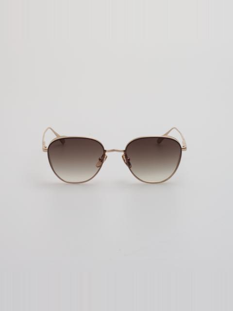 LINDA FARROW Men's Hardy Sunglasses in Light Gold