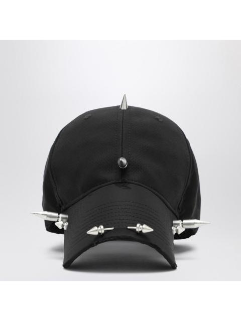 BALENCIAGA Balenciaga Black Perforated Spike Hat Men