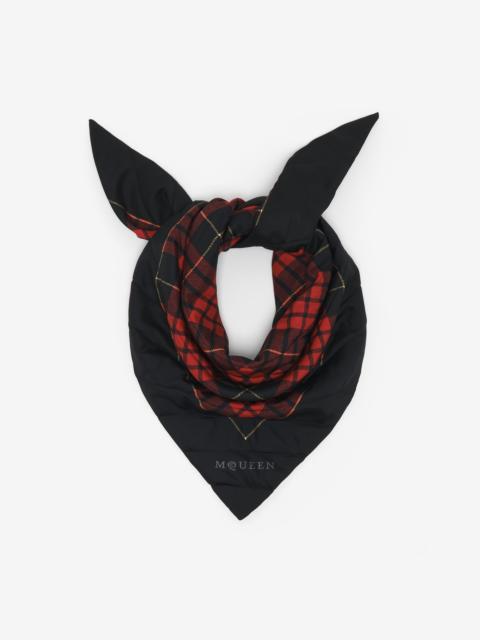 Alexander McQueen Quilted Tartan Scarf