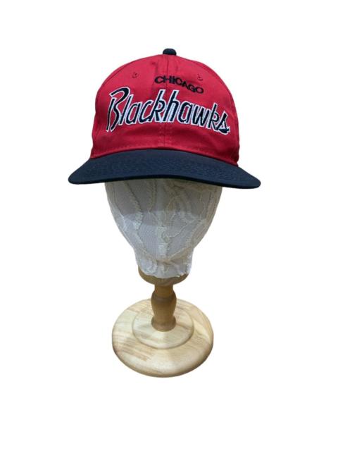 Other Designers Vintage - SPORTS SPECIALTIES CHICAGO BLACKHAWKS SCRIPT HAT CAP