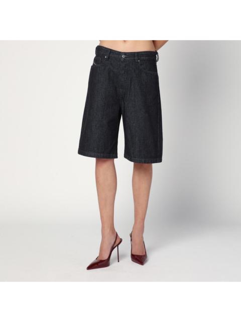 Diesel De-Sire Bermuda Shorts In Dark Denim Women