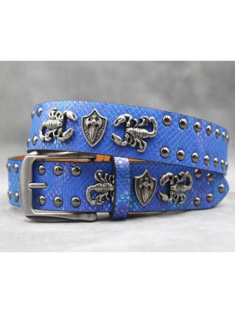 Japanese Brand - 105 Cm scorpion Rivet PU Leather Belt