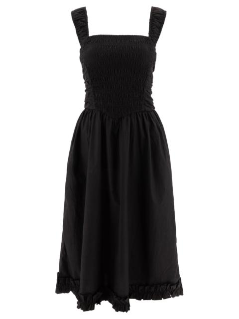 GANNI Ganni Cotton Poplin Midi Dress