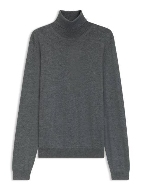 BOSS SLIM-FIT ROLL-NECK SWEATER IN MERCERIZED VIRGIN WOOL