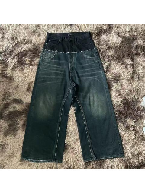 BALENCIAGA Balenciaga Double Waist Black Jeans