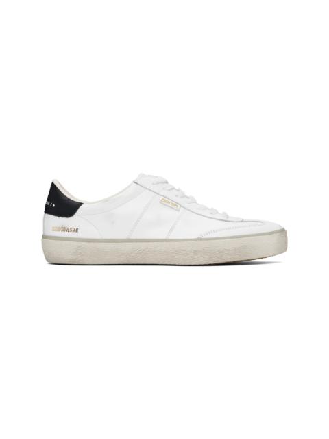 Golden Goose White Soul Star Leather Sneakers