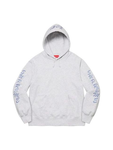 Supreme Guardian Hooded Sweatshirt 'White Grey Blue' SUP-FW21-292