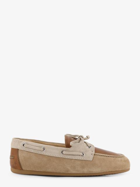 Miu Miu Miu Miu Suede Loafer With Leather Inserts