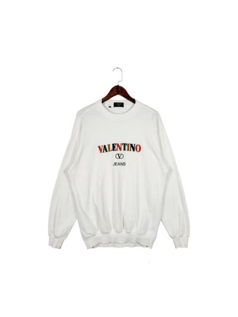 Valentino Vintage - Valentino Jeans Multicolor Logo Embroidery Sweatshirt