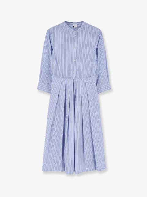 Aspesi Aspesi Striped Cotton Dress Blue Women