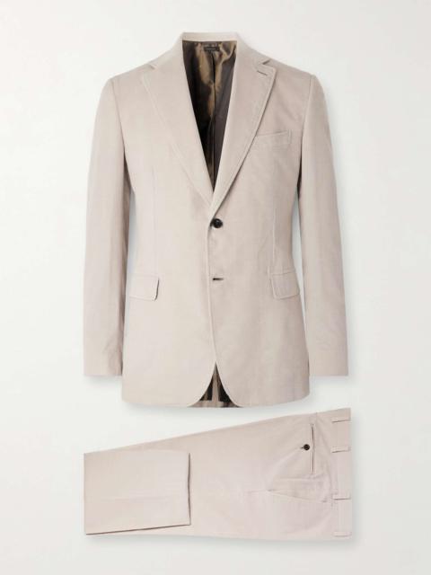 Trevi Slim-Fit Straight-Leg Cotton and Cashmere-Blend Corduroy Suit