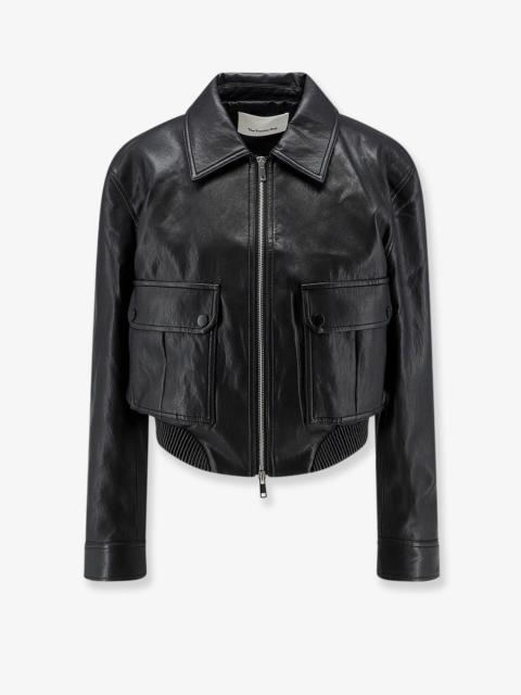 The Frankie Shop The Frankie Shop Faux Leather Jacket Black Women