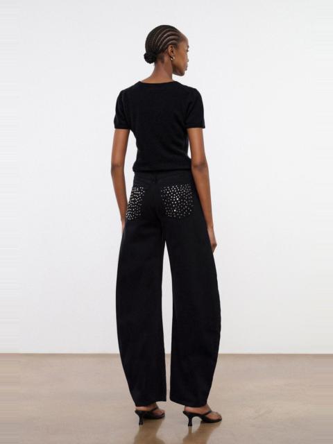 STAUD STAUD JACKSON BARREL JEAN BLACK
