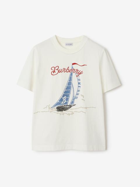 Burberry Sailboat Cotton T-shirt