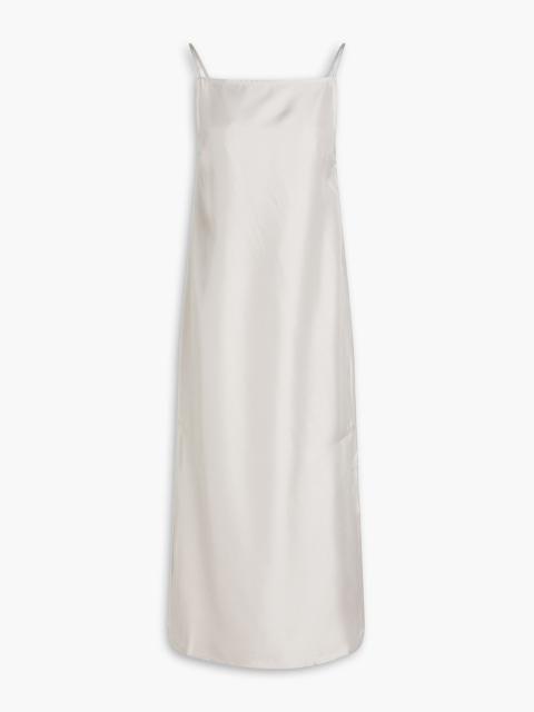 Loulou de Saison Sulum silk-twill midi dress