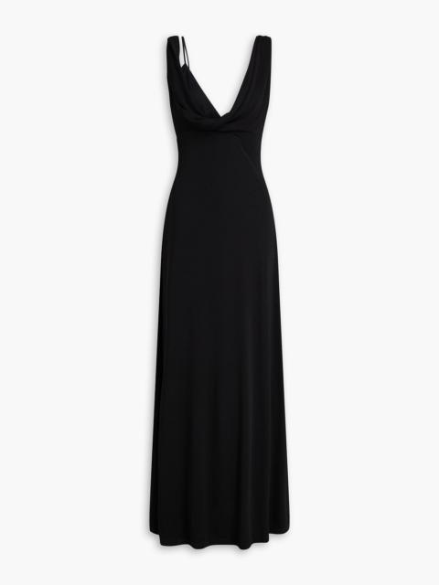TOTEME Draped stretch-jersey maxi dress