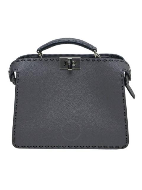 Fendi Iconic Twist Lock Leather Bag