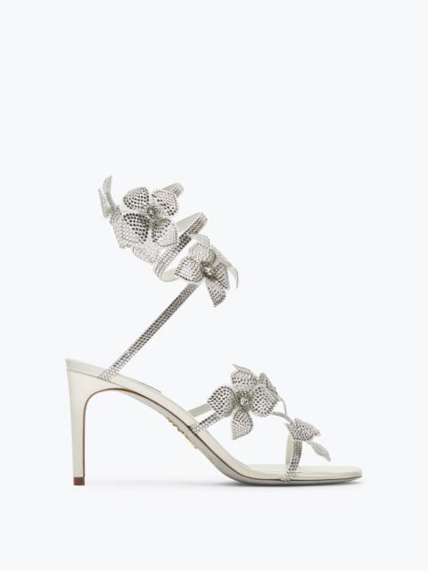 RENE CAOVILLA Floriane White Sandal 80