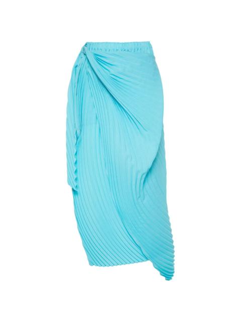 Wrapped Pleats maxi skirt