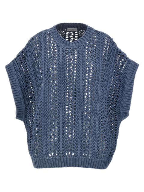 Brunello Cucinelli Women Ribbed Net Sweater