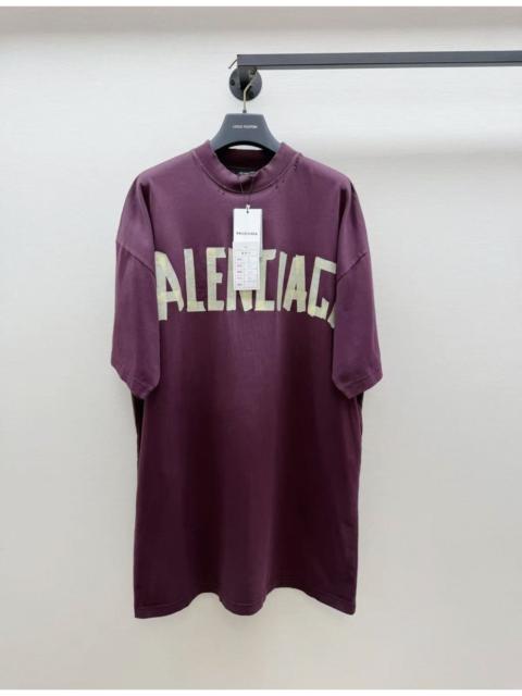 BALENCIAGA Balenciaga Tape Type T-shirt in Dark Red