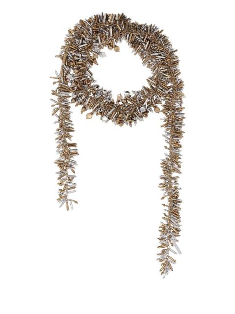 Dries Van Noten Dries Van Noten Women Decorated Brass Scarf Necklace
