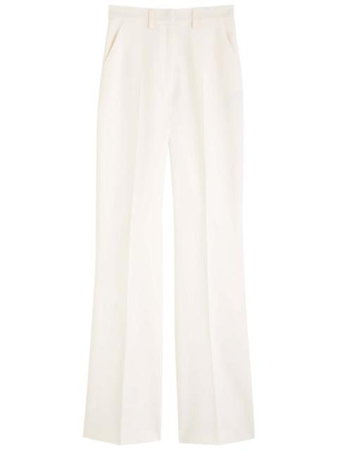 David Koma David Koma Flared Straight-leg Stretch-wool Trousers