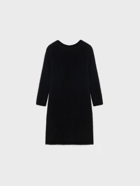 Blumarine ANGORA WOOL DRESS WITH CUT-OUT AND HAND EMBROIDERY