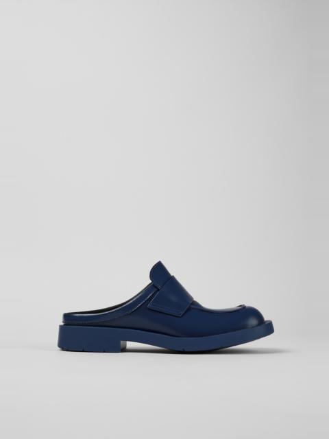 CAMPERLAB Blue leather loafer slide