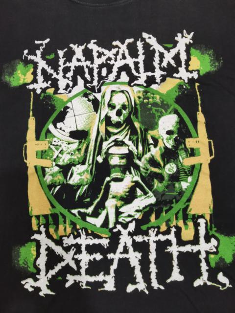 Other Designers Vintage - Vintage Napalm Death Metal Band Tee Bootleg Rare Horror