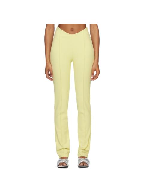 GANNI Green Slim-Fit Trousers