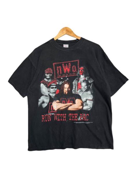 Vintage 90s NWO WWF Run With The Pac New World Order Tee
