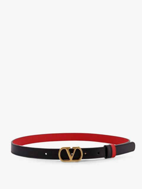 Valentino Valentino Garavani Leather Belt With Vlogo Signature