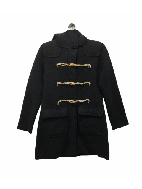 Diesel Black wool long jacket