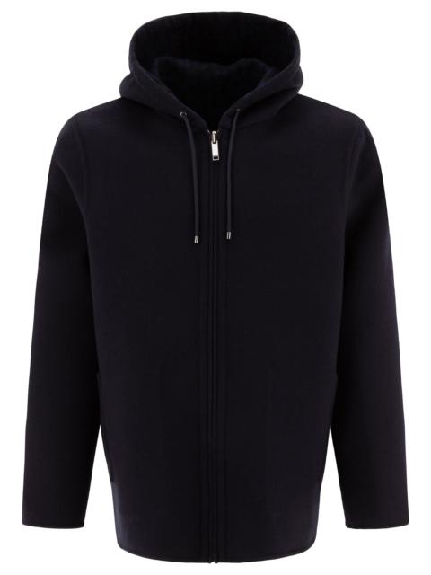 Valentino Reversible Hoodie-style Coat