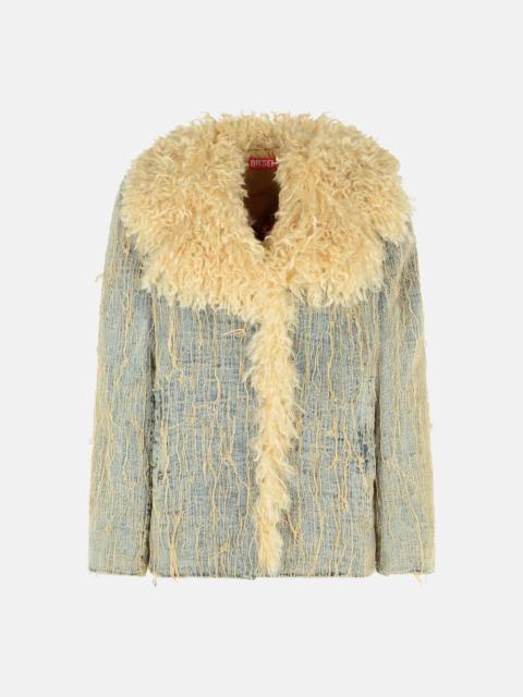 Diesel LIGHT BLUE COTTON BLEND JACKET