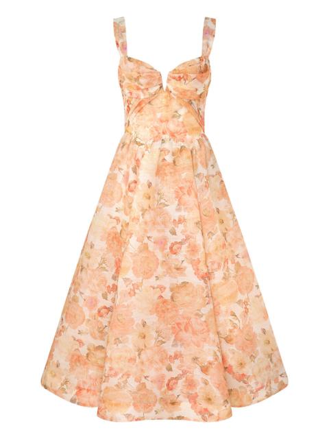 Zimmermann Rebellion Drape Midi Dress