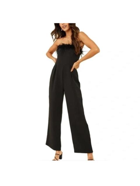 Other Designers Altar'd State - Altar D’ State Black Feather Jumpsuit