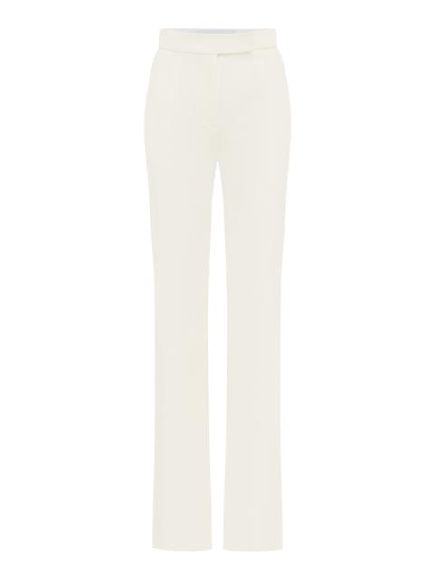 ALEX PERRY Tailored Wool Suiting Bootcut Pants off-white