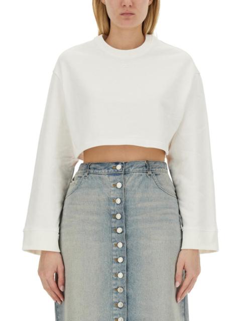 courrèges Courreges Women Cropped Sweatshirt